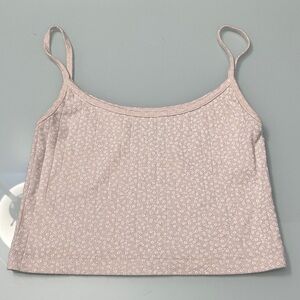 John Galt by Brandy Pink Cropped Tank Top